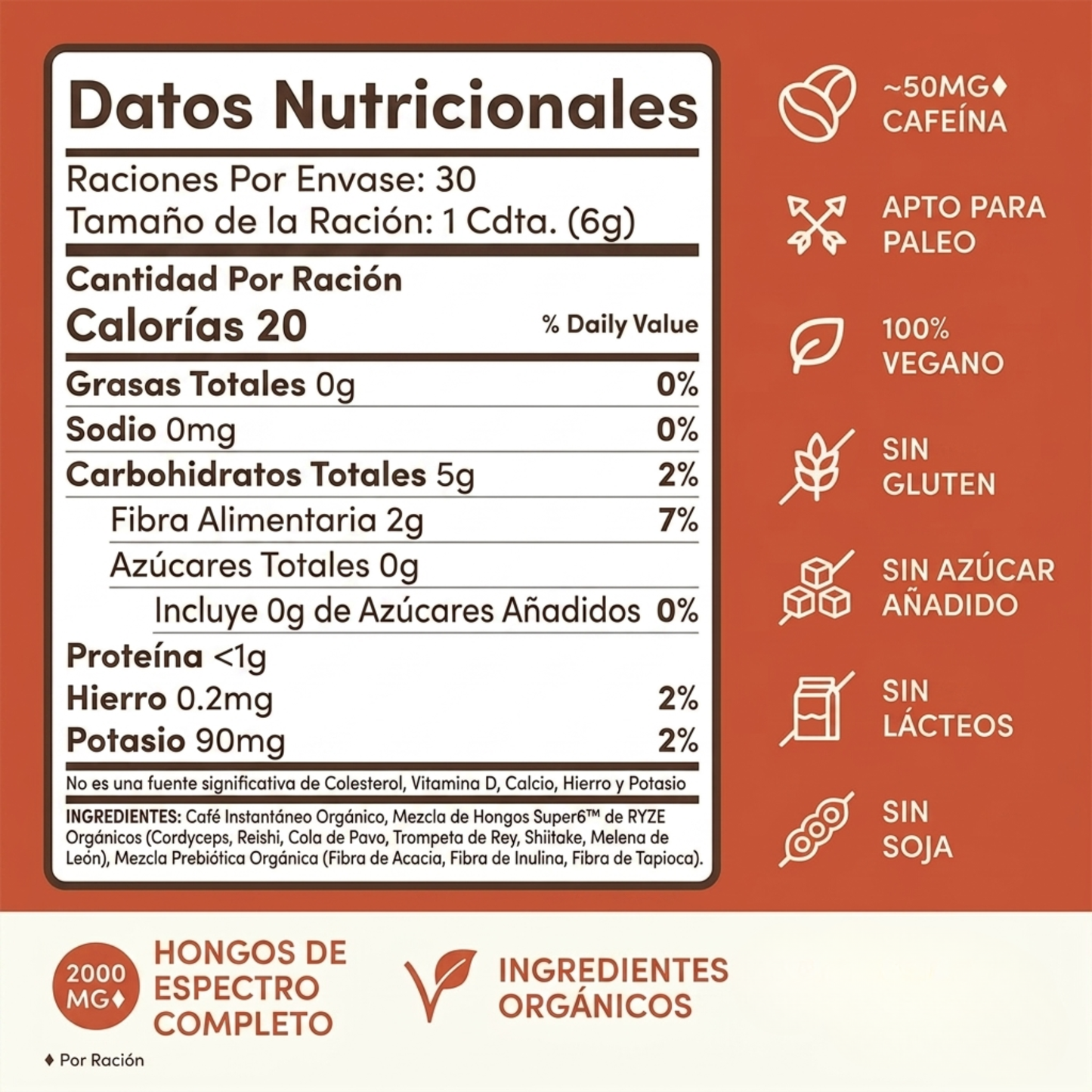 Café de champiñones