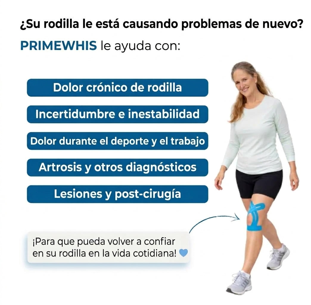 Soporte de rodilla precortado PrimeWhis