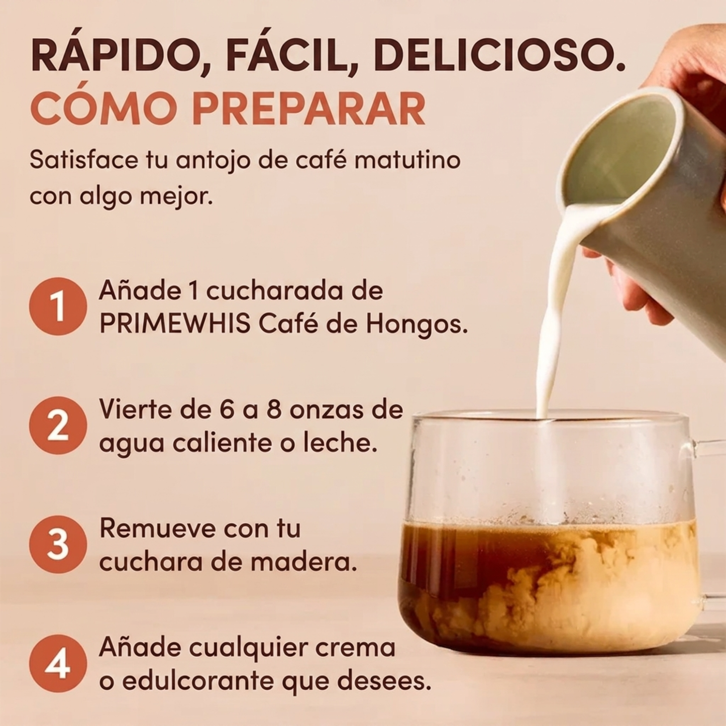 Café de champiñones